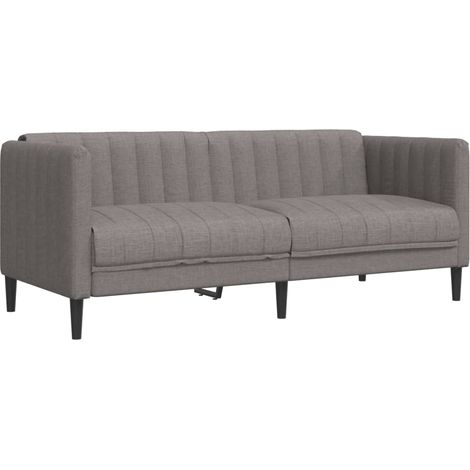 Canapé à 2 places,Sofa pour Salon,Banquette taupe tissu CFW292735 (1/5)