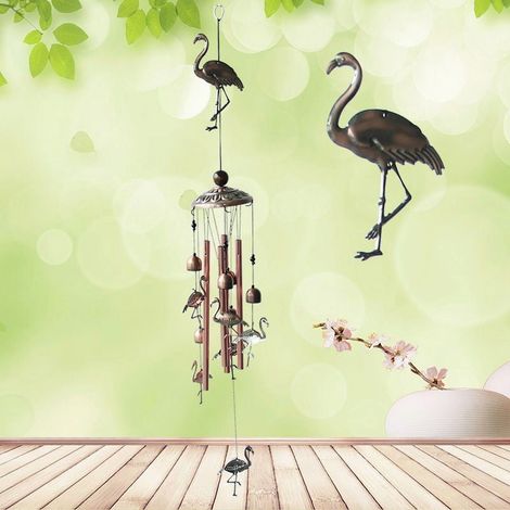 Mobile à Vent Animal - Papillon Tortue Hibou en Métal Vintage - Décoration Intérieure et Extérieure - 1 Pièce (1/5)