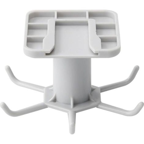 Crochets de cuisine rotatifs à 360 degrés, 6 crochets auto-adhésifs, crochet de porte murale pour sac à main, vêtements, cravates, cintre de sac, support suspendu, blanc