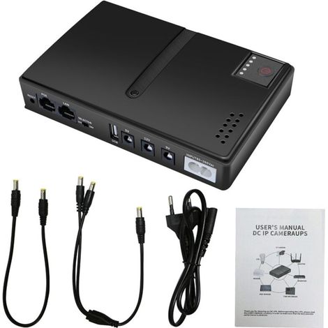 Intelligent UPS Backup Battery DC UPS Power Supply 18W for Router Camera Access Control (EU Plug). (1/5)