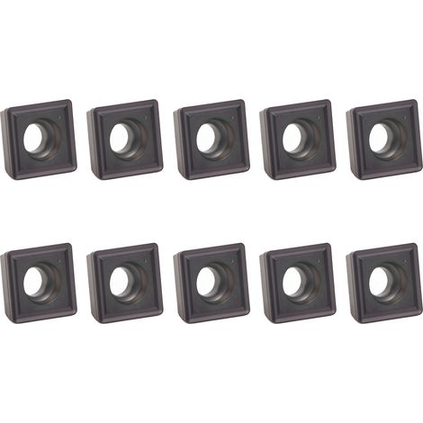 10 plaquettes de tournage en carbure indexables et revêtues pour le fraisage du bois sur tours CNC SPMG110408‑DG (1/5)