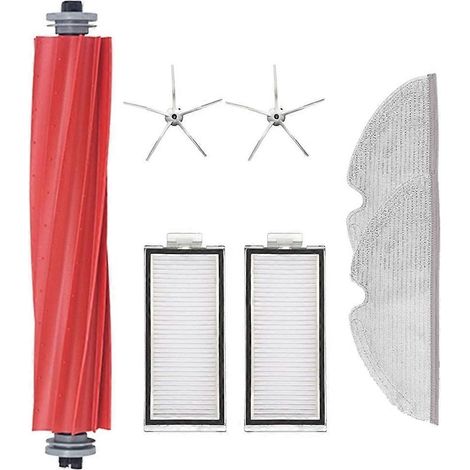 Pièces de rechange pour aspirateur robot Max/T8 : brosse principale, filtre HEPA et lingette de nettoyage (1/5)