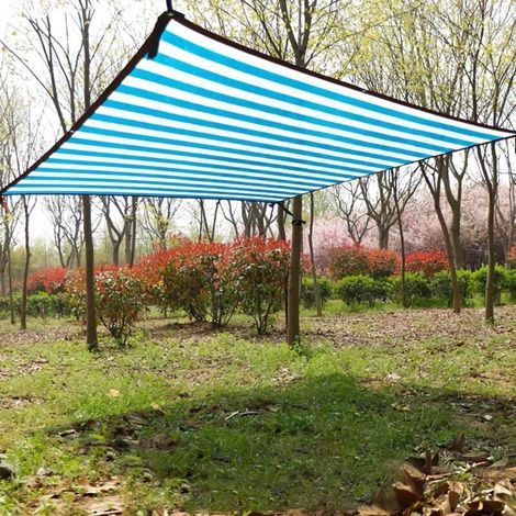 Verstärktes, verdicktes Sonnensegel, winddichtes Netz mit Ösen (3x4m) (1/4)
