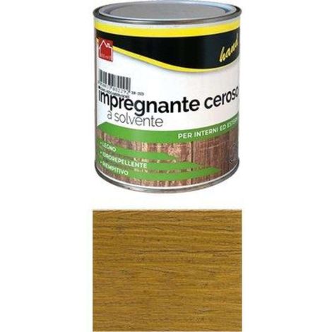 IMPREGNANTE CEROSO A SOLVENTE HAND - NOCE CHIARO ML 750 - 6 pezzi