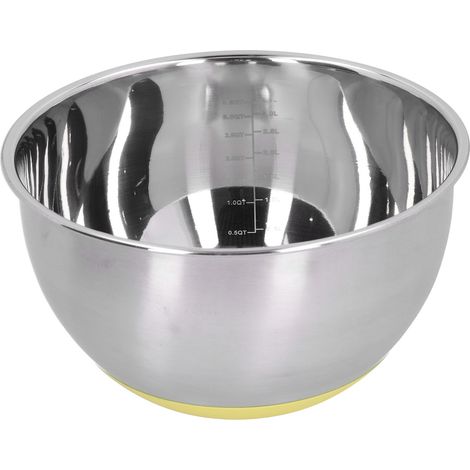 Bol mélangeur en acier inoxydable avec graduation, 3,5 L, idéal pour la cuisine. (1/5)