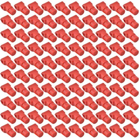 Crochet antivol pour téléphone portable, 100 pièces, serrure pour marchandises de magasin de détail, rouge (6MM) (1/5)
