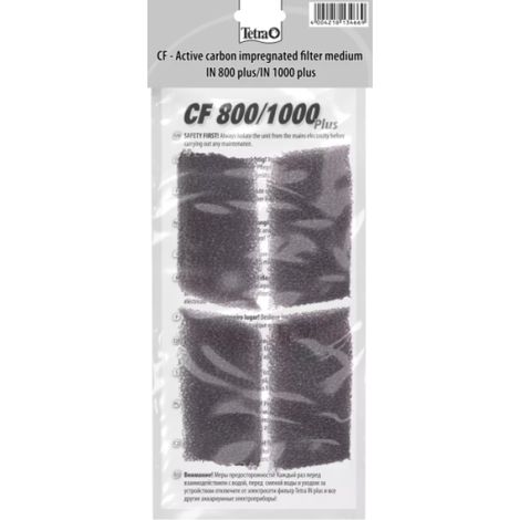 Tetra - Mousse filtrante impregnée de charbon actif CF 800-1000 Plus