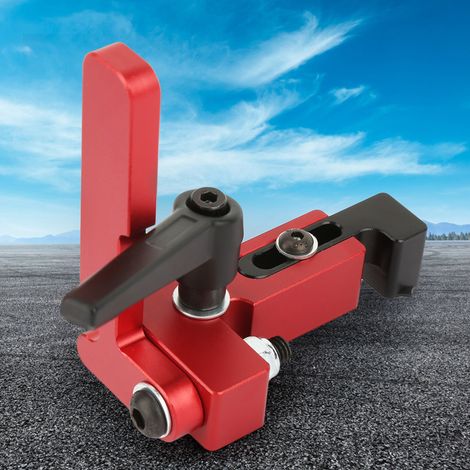 Butée de longueur précise pour rail d'onglet en acier allié type 75 pour outils de travail du bois (1/5)