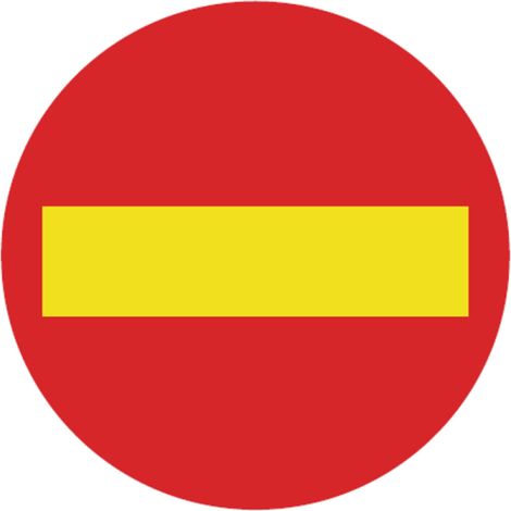 Señales viales de PVC circular Prohibido 500 x 500 mm SEKURECO (1/2)