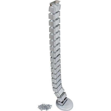 Emuca 6210025 Gaine passe câbles Pipe 4, Peint en aluminium, Plastique (1/3)