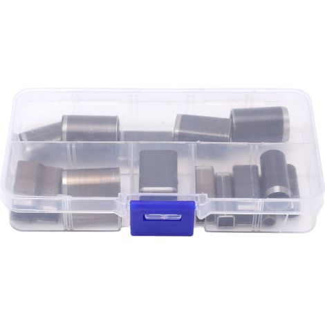 Kit de 18 perforatrices pour cuir, kit de perforation multiforme pour étuis de téléphone portable et étuis en cuir, outil universel de perforation du cuir. (1/5)