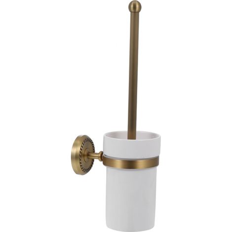 Brosse WC en Laiton Antique en cuivre pour Brosse de Toilette Style européen (1/5)