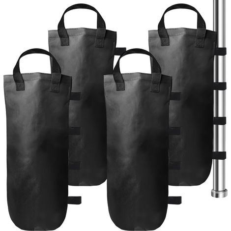 Poids pour sacs de sable - Lot de 4 - Tissu Oxford 600D - Imperméable - 10 kg par sac (1/5)