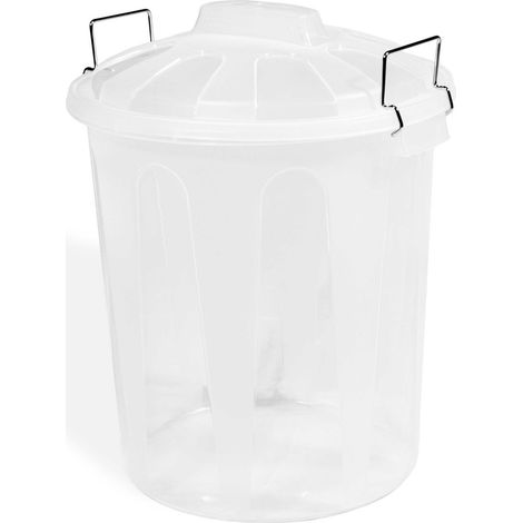 Cubo Basura de plástico con Tapadera  Cubo almacenaje y reciclaje (1/5)