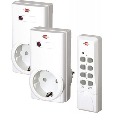 Brennenstuhl 1507150 FSK 433 MHz Steckdosen-Set 2fach Steckdose 1000 W (1/4)