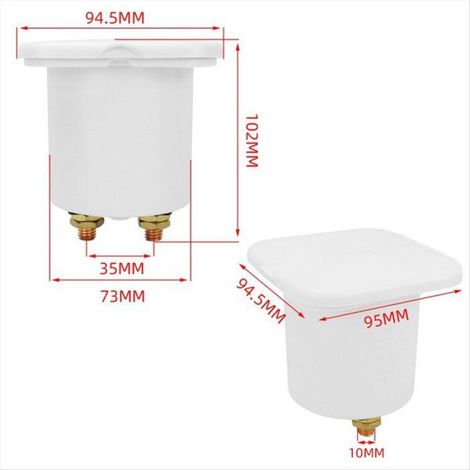 Interrupteur de Déconnexion de Batterie Couvert avec Clé, 12 V-24 V 275 A, Interrupteur à Clé pour Bateau, Camping-Car, Caravane. (1/5)