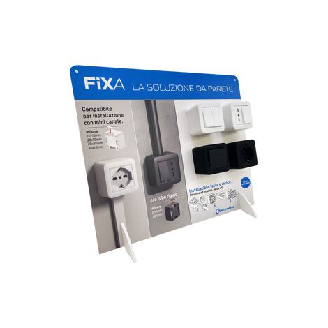 ESPOSITORE DISPLAY CASSETTA FIXA ORIZZ 43X36CM