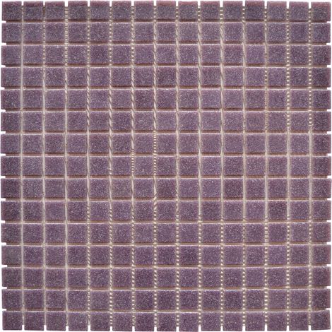 MOSAIQUE DECORATION VIOLET B73 TRAME PAPIER 1 PLAQUE 32,7 x 32,7 CM CASA LINEA