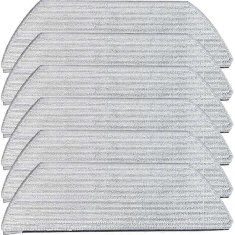 Lot de 5 aspirateur patins de lavage de rechange pour Shark AV2800ZE/RV2820Y aspirateur robot, Vacmop patins Refills, lavable et réutilisable souple patins (1/5)