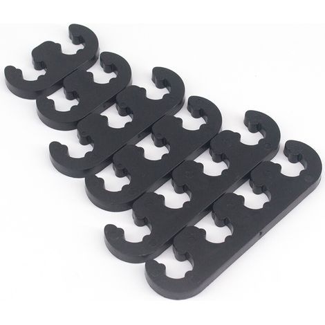 Black Spark Plug Wire Separators Looms for Chevy Ford 9728 (1/2)