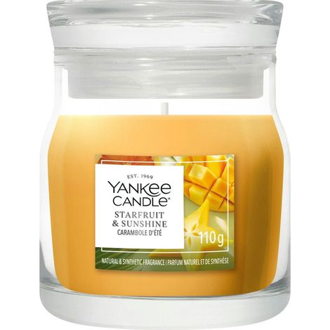 Candela Starfruit & Sunshine Piccola Signature 110g Arancione Yankee Candle