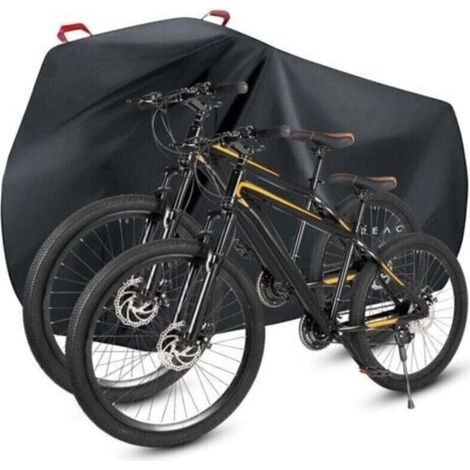 Housse de vlo tanche Housse de Protection lo Extrieur pour 1 ou 2 Vlos 210D Nylon Housse de Pluie de Vlo avec Trous de Verrouillage Impermable Anti-Poussire Neige UV (XL) (1/5)