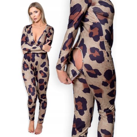 Damenpyjama Panther XL mit Reißverschluss, Valentinstagsgeschenk für Mädchen