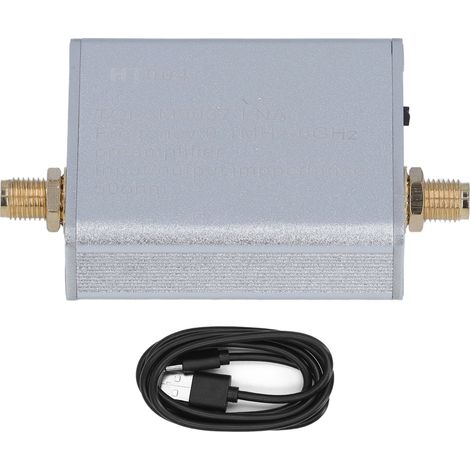 Amplificatore a banda intera a basso rumore 100 kHz-6 GHz 20 dB, modulo preamplificatore di potenza RF in lega di alluminio. (1/5)