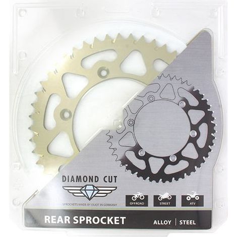 Couronne Alu TT Honda - 520 - 46 Dents - Made in Germany Trous Fraisés (1/2)