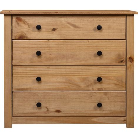 Buffet bas Commode salon,Armoire latérale 80x40x73 cm Pin Assortiment Panama -80767 (1/5)