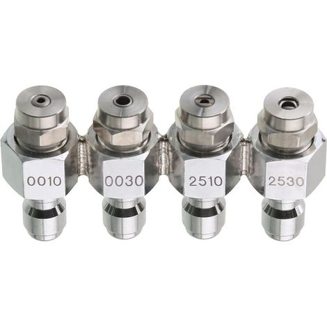 Buse de nettoyeur haute pression, kit de buse en aval avec support de pointe 4 voies J-Rod pour lavage doux, connexion rapide 6,35 mm (1/5)