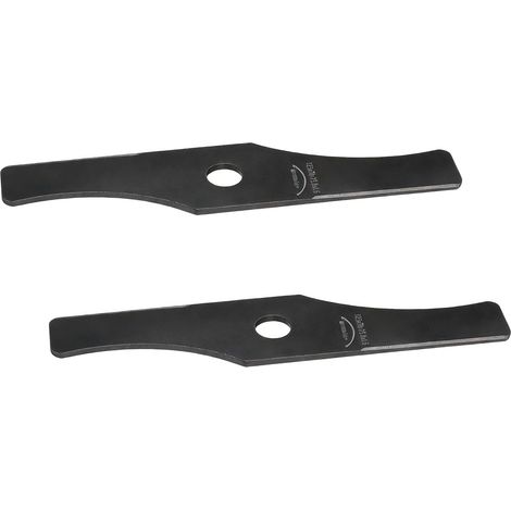 2 pièces lames de débroussailleuse à 2 dents en acier au manganèse lame de tondeuse diamètre du trou de remplacement 0,98 pouces (1/5)