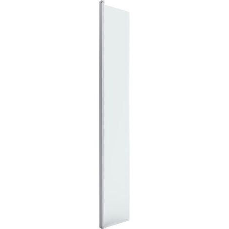 Swiss Aqua Technologies – Paroi de douche walk-in orientable 35x200cm – SIKOWIROZ – Verre transparent avec traitement Easy Clean – Chrome – Système d'ouverture rotatif (1/2)