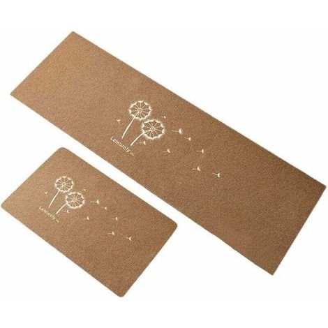 Tapis Cuisine Antidérapant 2 Pièces, Absorbant Eau Tapis pour entrée de Salle de Bain, Paillasson Tapis de Sol Cuisine Devant Evier 6 M-Fei Yu (1/3)