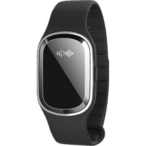 Bracelet anti-moustiques à ultrasons Smart Adult Children Mosquito Killer Bracelet anti-moustiques à la mode multifonctionnel Idéal pour les voyages 25 3.1cm Noir