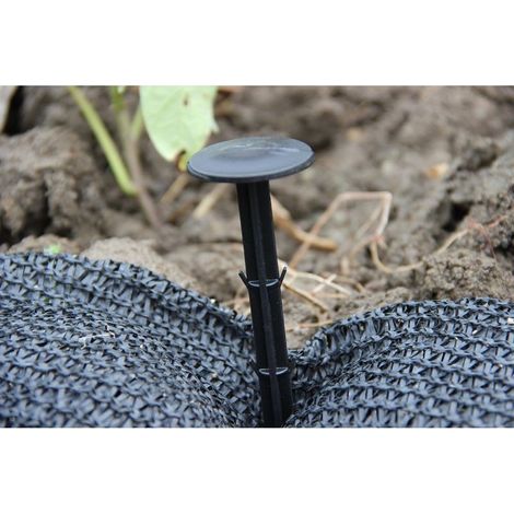 AGE Lot de 30 piquets de fixation de jardin en plastique de 4,3 pouces pour membrane de contrôle des mauvaises herbes (1/5)