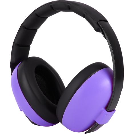 Ortviai Bouchons d'oreilles anti-bruit pliables pour sommeil – Protection auditive 22 dB, mousse ABS, couleur violet