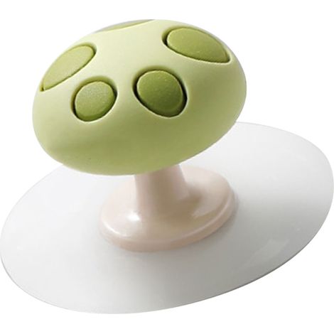 Lève-siège de toilette universel antidérapant et hygiénique, support de siège de toilette réglable en silicone, lève-siège vert (1/5)