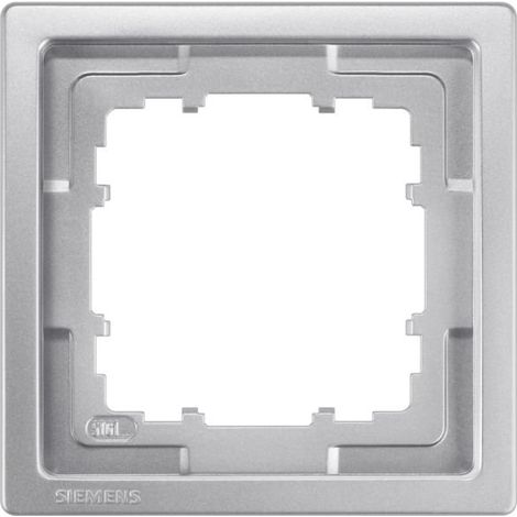 Cadre 1 éléments Siemens Delta Style METALLIC PLATINUM 5TG13211 (1/3)