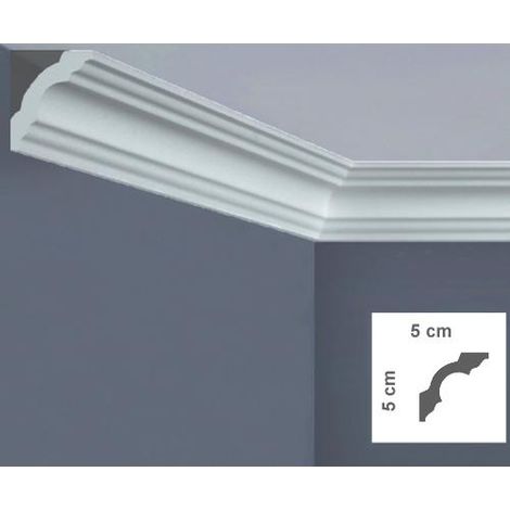 CORNICE SOFFITTO POLISTIRENE MM 50X50 2MT "B 750 BOVELACCI"