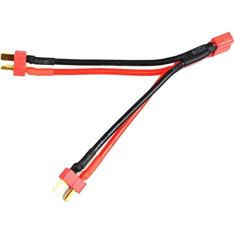 Câble parallèle à fiche en T, connecteur adaptateur 1 femelle vers 2 mâles de type T, adapté à divers appareils électroniques. (1/5)