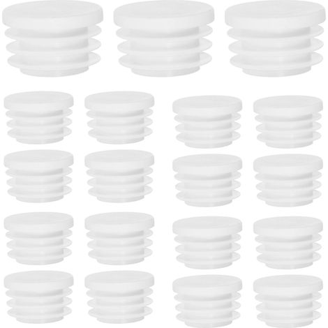 embouts ronds en plastique pour tubes de 32 mm couleurs (1/5)