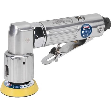 Sealey SA70 Air Orbital Sander Mini Disc Aluminium Housing 50mm