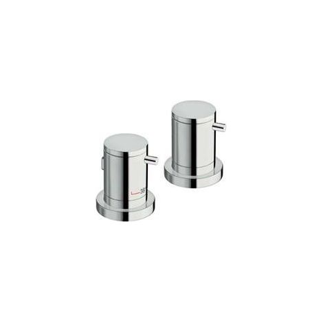 BAIN DOUCHE TRIVERDE SUR GORGE THERMOSTATIQUE 2 SORTIES CHROME - CRISTINA ONDYNA XT14251 (1/3)