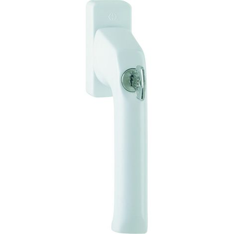 Hoppe DK-Fenstergriff, abschl, Druckzyl, VK7, ALU, 013S/U34, London, mit VKstift, F9016 (1/4)