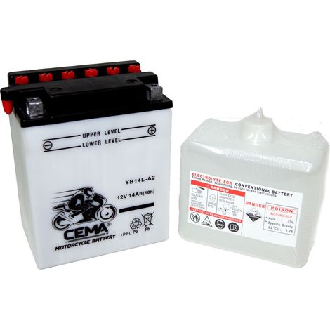 Batería de moto YB14L-A2  Plomo ácido CB14L-A2