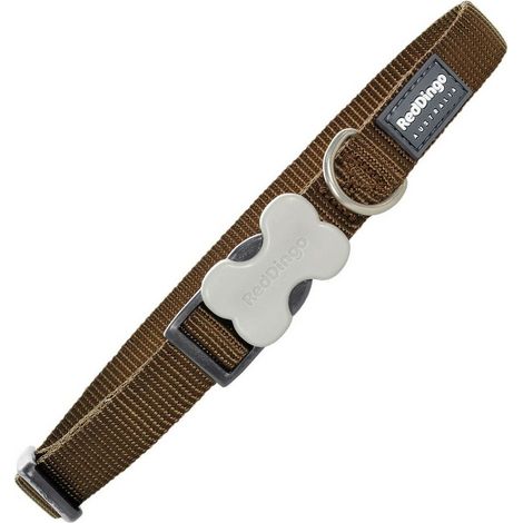 Collare per Cani Red Dingo Liscio Marrone (1,5 x 24-36 cm)