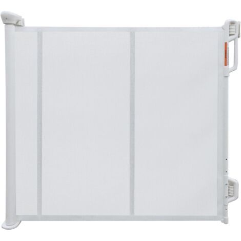 1 barrière de sécurité rétractable, largeur 55 pouces, hauteur 33,5 pouces, filet gris, intérieur et extérieur (1/5)