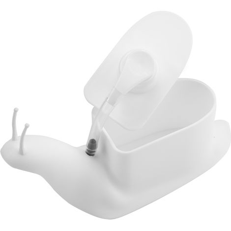 Seifen- und Handlotionspender in Schneckenform mit Druckmechanismus, Badezimmeraccessoires (Schwarz) (1/5)