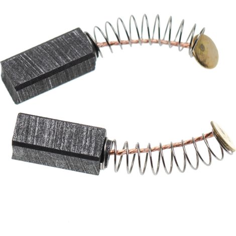 vhbw 2x balais charbon 14 x 6 x 6 mm remplace Metabo 316033390 pour outil électrique